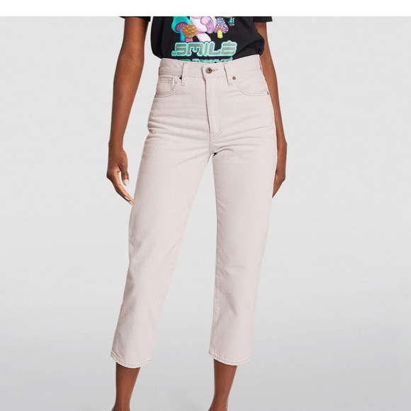 LEVI'S High-Rise Column Pink Denim Jeans Size 27 - Picture 4 of 15